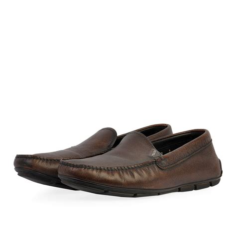 prada loafers men|prada driving loafers men's.